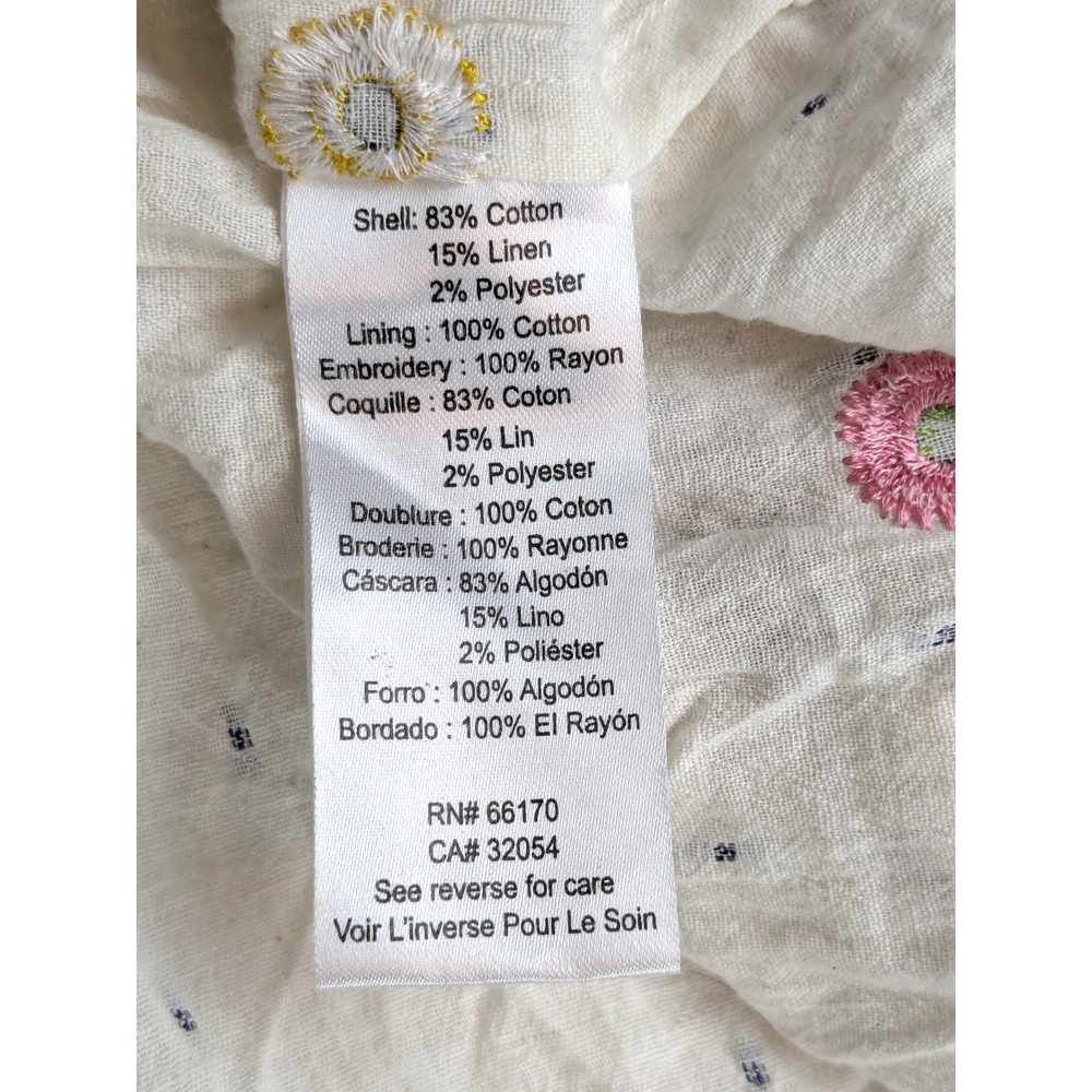 PAYAL PRATAP Anthropologie Norah Dress Embroidered Boho Midi Dress Size 2 - Picture 9 of 13